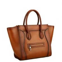 Classical big brand design custom leather tote bag for women