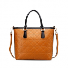 2017 Fashion design good quality cow leather women custom handbag tote bag