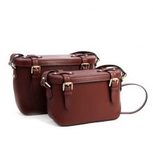 Newest design korea vintage style lady leather shoulder bag