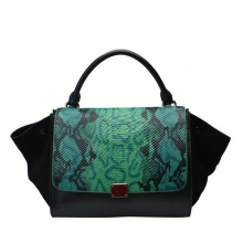 Wholesale newest pictures lady fashion python pattern leather handbag tote bag china