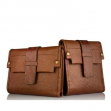 Designer trendy style brown smart leather wallet for men manufacturer
