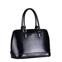 Wholesale famous brand mk crocodile pattern cow leather handbag for women china