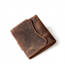 OEM cheap price good quality crazy horse leather men's card wallet case
