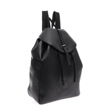 2016 newest design luxury black full grain leather school backpack bag