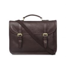 Most popular vintage style full grain leather mens messenger bag