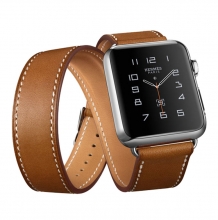 Famous branded design good quality 38mm width full grain leather apple watch straps
