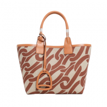 Custom Design Print Canvas Hand Bag PU Leather Tote Bag for Women