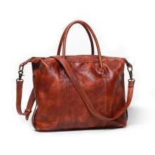 Factory price vintage style leather designer handbag leather laptop bag leather briefcase for men