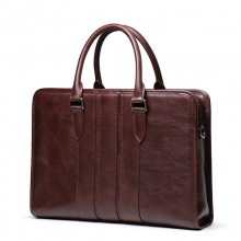China manufacturer price good quality genuine leather laptop bag real leather briefcase for men