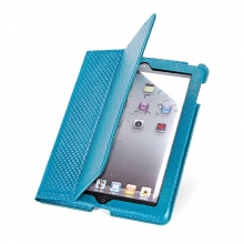 Hot selling good quality genuine leather tablet case leather ipad case 9.7 for amazon