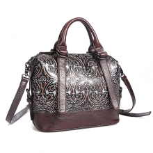 Wholesale price good quality designer hand bag retro style real leather women purse