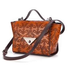 New design good quality vintage style real cow leather handbag fashion women purse