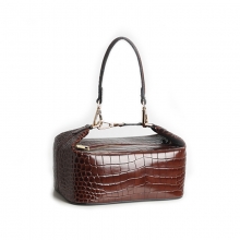 Factory cheap price good quality crocodile pattern leather ladies handbag women fashion purse