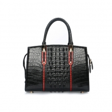 Custom designer handbag genuine cocrodile skin leather women purse leather ladies handbags