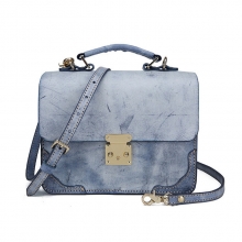 Factory price custom design good quality waxy vegetable tanned leather purse for women