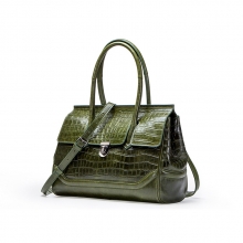 2019 newest brand designer bag crocodile pattern genuine leather handbag purse for women