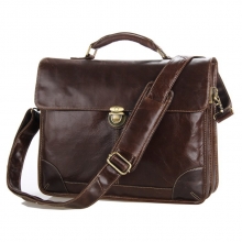 China manufacturer wholesale price top quality brown leather laptop bag men briefcase
