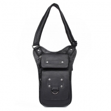 New design factory price good quality black leather crossbody bag leather shoulder bag for men