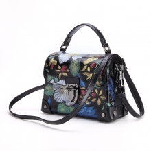 Factory price fashion design new colletion cow leather handbag leather purse for ladies