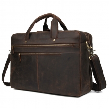 New arrivel high end retro brown crazy horse style cow leather traveling bag duffle bag