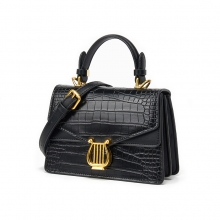 New arrival crocodile pattern leather ladies handbag leather women purse