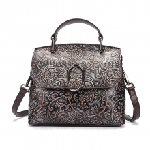 Manufacturer wholesale price good quality retro style real leather ladies handbag women purse