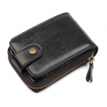 New arrivel good quality business gift genuine cow leather rfid card wallet name card holder