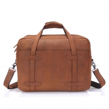 China factory good price real leather weekend travel bag