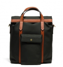 Good quality low price thick canvas leather tote bag handbag for men