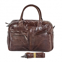 Factory wholesale good price vintage leather business shoulder messenger bag for men