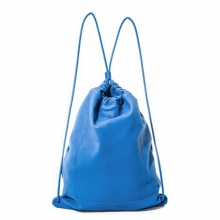 Simple design jansport drawstring blue lamb skin sports backpack