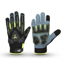 Manufacturer Wholesale Custom Full Finger Leather Ride Racing Sports Protective Touch Screen Gloves