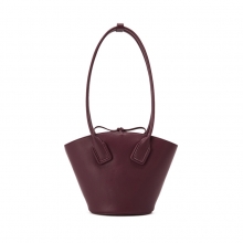 Factory price good quality bucket design genuine leather ladies handbag women purse